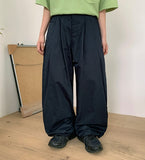 [unisex] Lela Pin Tuck Banding Wide Cotton Pants