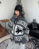 Dien Cowichan Collar Knit Zip-Up