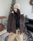 Demes inner fleece hooded jumper