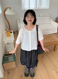 Nomin Round Dot Short Sleeve Cardigan