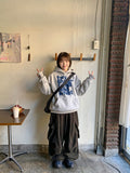 [unisex] Dokiri Lettering Brushed Hoodie