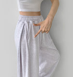 Lower Body Cover Side Pleated Wide Fit Training Pants