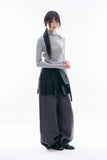 Nautic button-up ribbed top