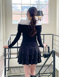 Beckin Span Mini Tiered Skirt Pants