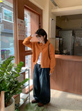 Yurudi High Neck Collar Knit Cardigan