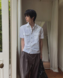 NT Nylon Two-Pocket Snap Short Sleeve Shirt