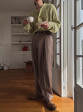 Hemet pintuck wide slacks
