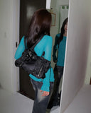 Juren Side Slit Linen Long Sleeve Knitwear