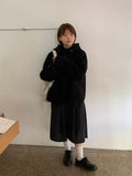 [Unisex] Kalten Check Color Matching Hood Coat Jacket