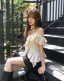 Bloom Corsage Frill Blouse