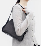 Toroa Buckle Denim Shoulder Bag