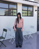 [Mohair Wool] Jining Slim Fit Mohair Wool Inner Long Sleeve Knit