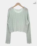 Frea Boucle See-through Knit