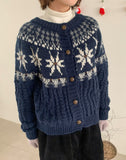 Kikone Nordic Button Knit Cardigan