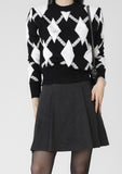 poker argyle knit