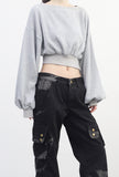 Glitch washing denim pants
