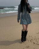 [A/M] Toby Denim Shirt Mini One Piece