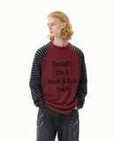 ROCK STAR RAGLAN STRIPE LS TEE