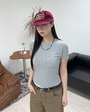 Erin Tencel Crop Short Sleeve Tee