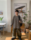 Shio hidden banding cotton wide pants