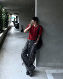 Ripen Strap Cargo Denim Pants