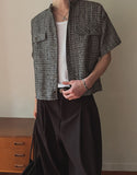 Nowell Check Tweed Short Sleeve Shirt