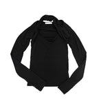 Orbe Backslit Halter Tee