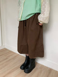 [unisex] Mado Cut Pintuck Wide Banding Bermuda Pants