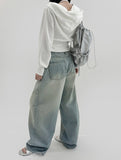 Mini Washing Wide Denim