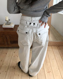 Machi Adjust Stitch Cotton Balloon Pants