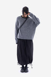 Furry wool hand warmer loose knit