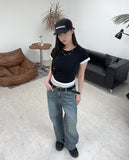 Nerit Washed Flare Denim Pants