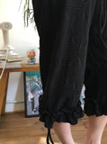 Harom Dot Capri Frill Banding Pants