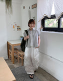 Itb Nylon Cargo Balloon Wide Pants