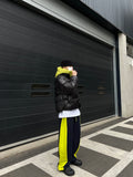 Side Color Matching Brushed Pants