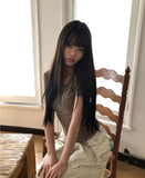 Mojou U-neck Slim Round Short Sleeve T-shirt