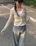 Uto Wash Denim Wide Pants