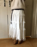 Lemin Frill Lace Long Skirt