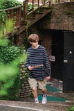 Striped Waffen Logo Long Sleeve