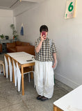 [unisex] Domo nylon string banding parachute cargo pants