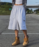 [U-BASIC] Acel Banding Cargo Pile Half Pants