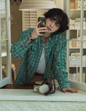 Ruins check overshirt