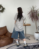 Randy Wave Bermuda Denim Pants