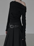 Raz Drape One Shoulder Tee