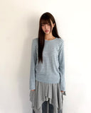 UN UV-Neck Striped Long-Sleeve T-Shirt