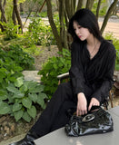 Flow wrap skirt pants