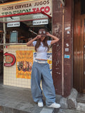 Builder Stripe Carpenter Denim Pants