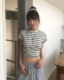 Levon loose fit striped short sleeve t-shirt