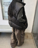 Top Washed Big Pocket Cargo Sweatpants