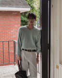 Claire V-neck Mohair Knit